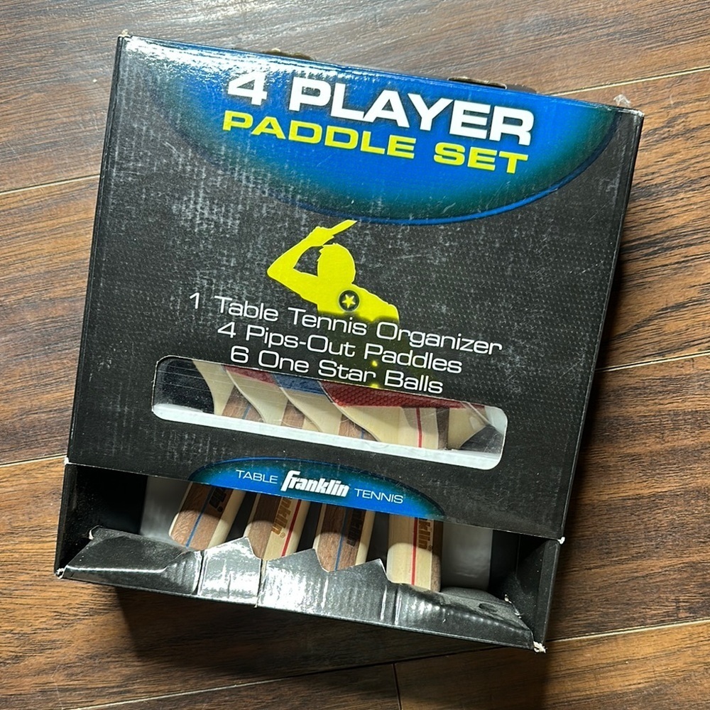 Franklin 4 Player Table Tennis Paddle Set